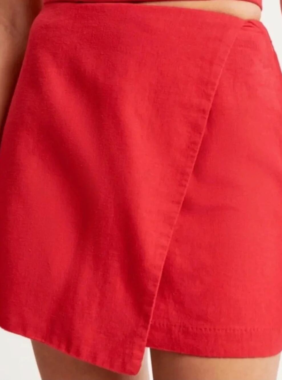 Abercrombie & Fitch Red Women's Jean Shorts